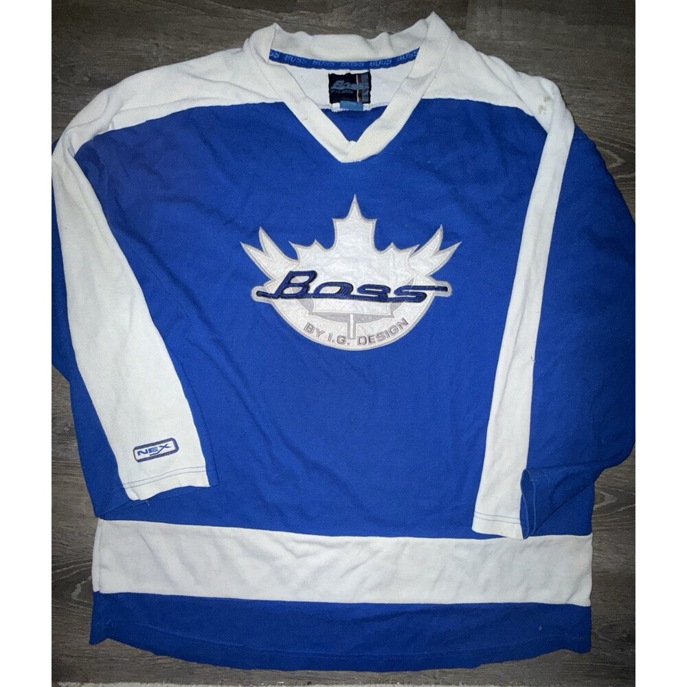 Canada Boss By I.G. Design Vintage 90s Hockey Sweater Jersey XL